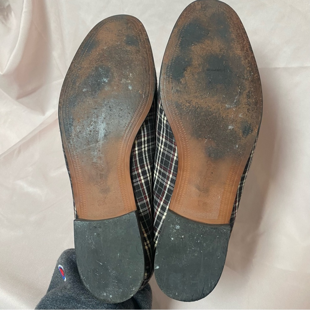 Sam Edelman LORENZO Plaid Loafers with Chain Women's Size US 8.5 Dark Academia - Picture 5 of 7